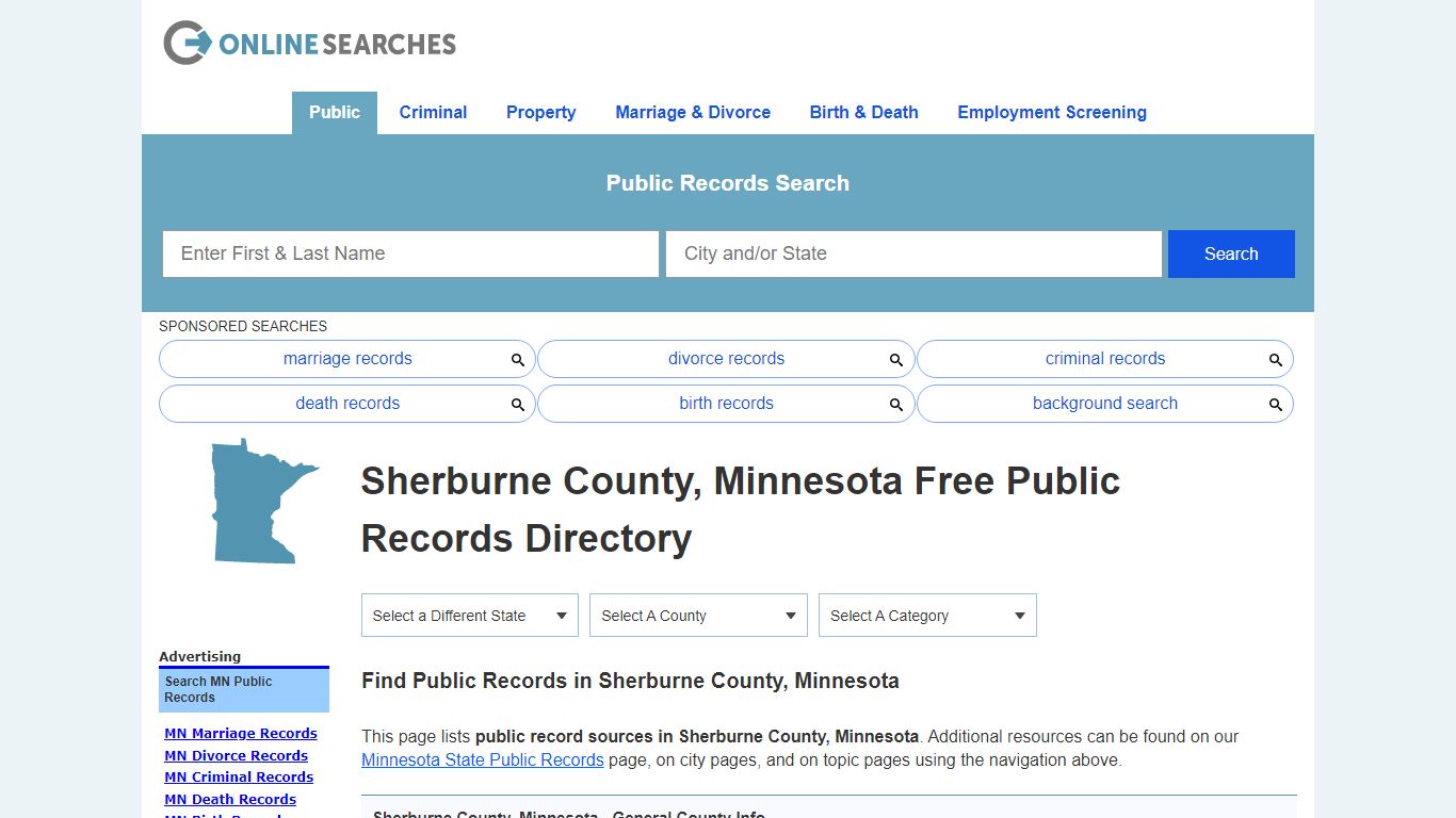 Sherburne County, Minnesota Public Records Directory