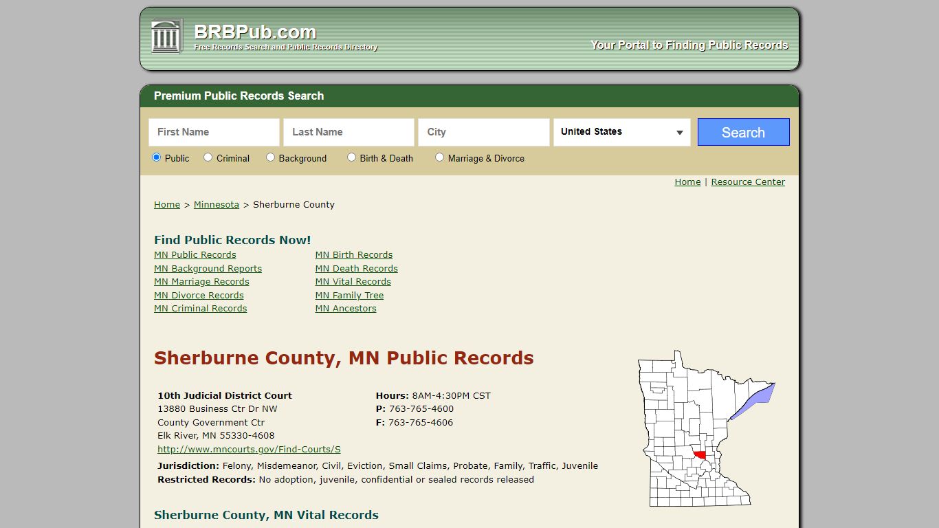 Sherburne County Public Records | Search Minnesota Government Databases