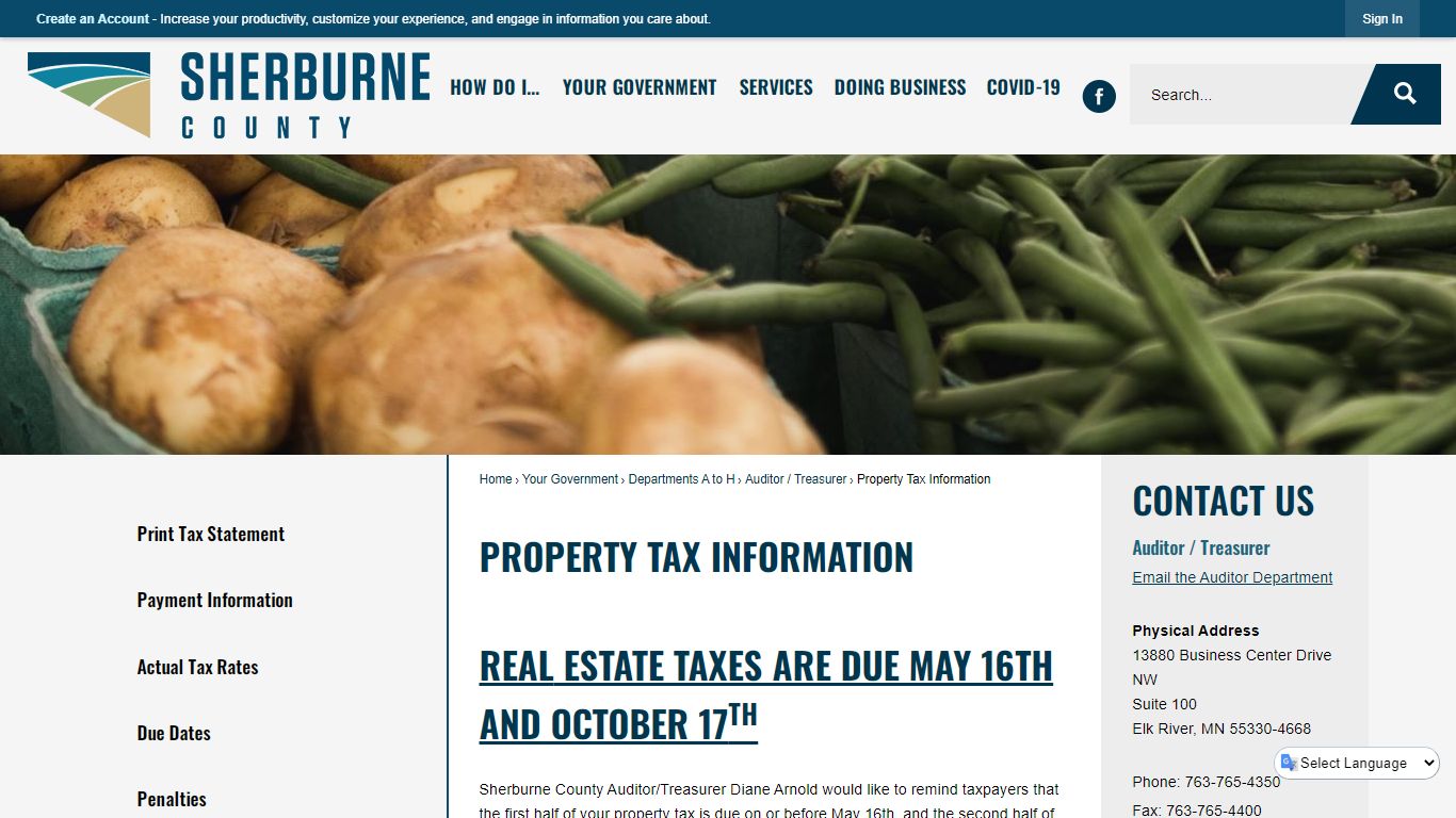 Property Tax Information | Sherburne County, MN